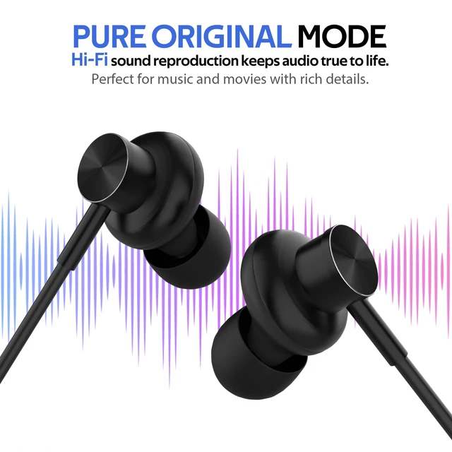 Alt view image 4 of 7 - USB-C in-Ear Wired Headphones,Earbuds, with high-Fidelity Sound Card, 5-Mode Audio, Low-Latency Gaming, KTV Vocal Enhancement-Black