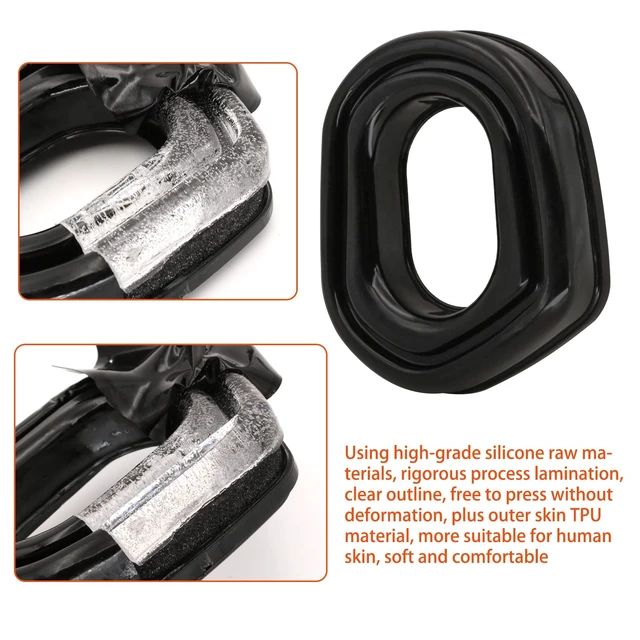 Alt view image 2 of 7 - Gel earpads replacemnt Compatible with Earmo OPSMEN Electronic Shooting Earmuffs M31 M32 Tactical headsets
