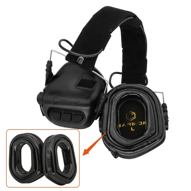 Alt view image 5 of 7 - Gel earpads replacemnt Compatible with Earmo OPSMEN Electronic Shooting Earmuffs M31 M32 Tactical headsets
