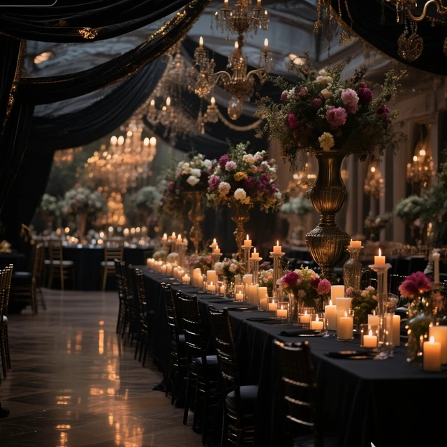 Alt view image 4 of 7 - Wedding Arch Draping Fabric, Extra Long Freely Cut Boho Gauze Backdrop Curtains for Table Runner Wedding Backgrounds Arch Ceremony Ceiling Table Decors(Black,5.25 x 100ft,Cheesecloth)