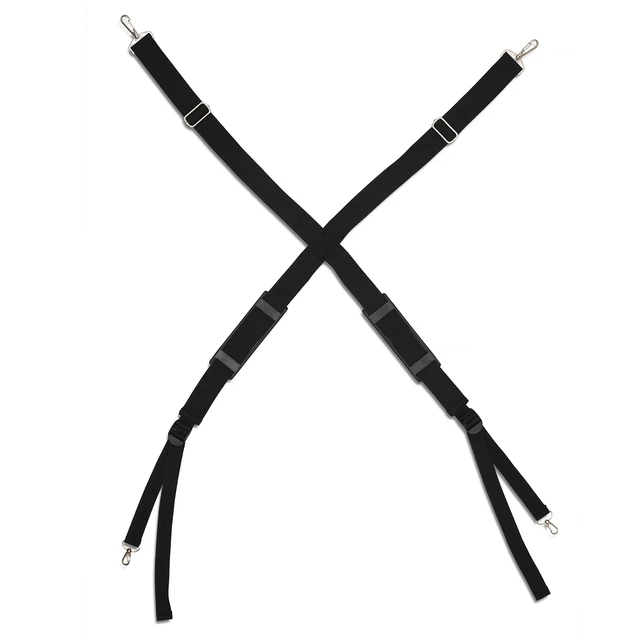 Alt view image 7 of 7 - Laptop Harness - Walking Desk-Hands Free Portable Wearable Desk with Adjustable Straps for up to 16" Laptop, MacBook, Notebook- Complete with Microfiber Cloth