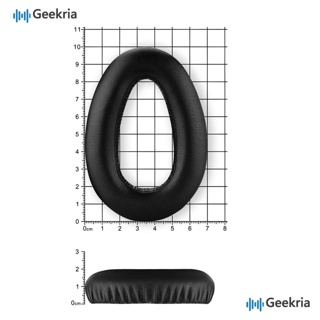 Alt view image 6 of 7 - Replacement Ear Pads for Sennheiser PXC480, PXC550, PXC550-II, MB660 UC, MB 660 MC Headphones Ear Cushions, Repair Parts with Video Guide (Black)
