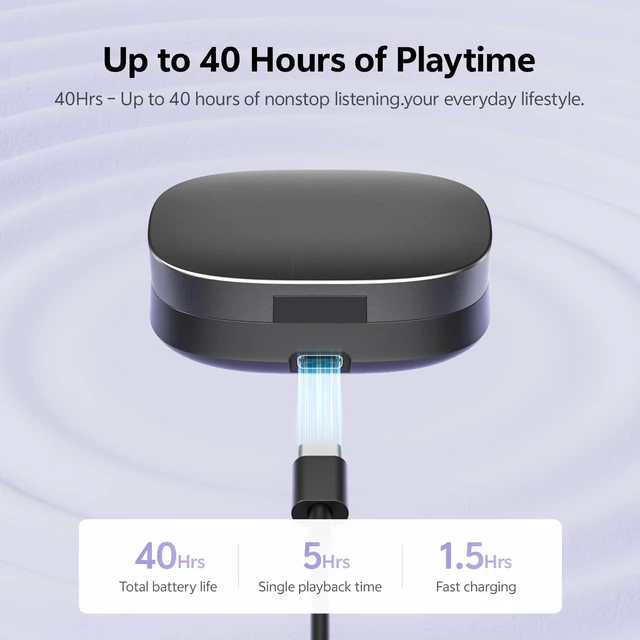 Alt view image 6 of 7 - Open Ear Clip on Earbuds Bluetooth 6.0, Powder Case with LED Mirror, Detachable Crystal Butterfly Ear Clips & Bracelet, IPX6 40H Playtime, Cute Wireless Earbuds for Women Girls Gifts (Black)