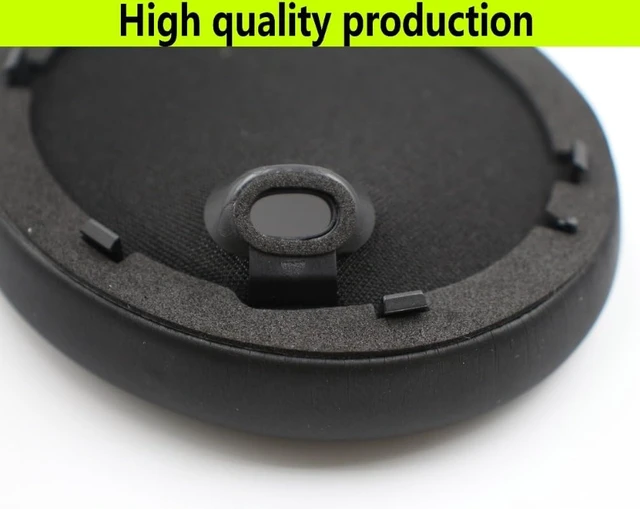 Alt view image 7 of 7 - Replacement Ear Pads for Anker Soundcore Space One Headphones Black Soft high-quality protein leather / Slow recovery memory foam ear pads / Ear cover