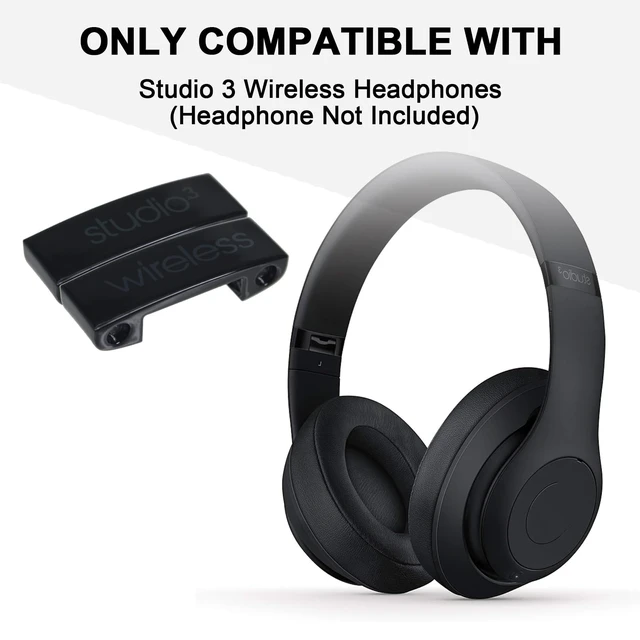 Alt view image 2 of 7 - Replacement Headband Metal Folding Hinge Clip Cover Pin Repair Parts Set Compatible with Studio 3 Studio 3.0 Wireless Over-Ear Headphones,Great Fit and Durable(Black)
