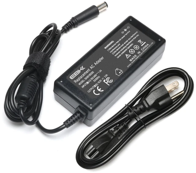 Main image of 65W for HP Probook Laptop Charger 650 640 645 655 450 455 430 440 G1 for EliteBook 840 850 G2 G1 / Pavilion DV7 DV6 Power Cord