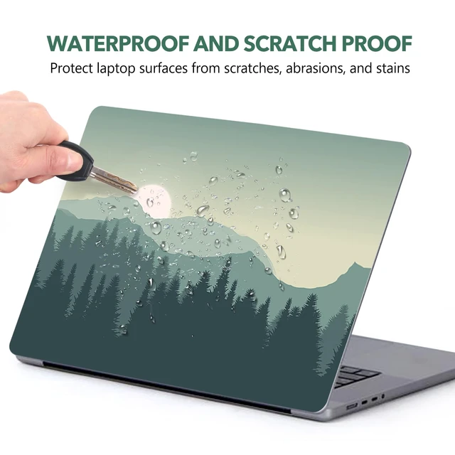 Alt view image 4 of 7 - Laptop Skin Sticker Decal, 17 17.3 inch Laptop Art Decal Universal Cover, Decorative Stickers Notebook Skin Protector, Forest Sunset