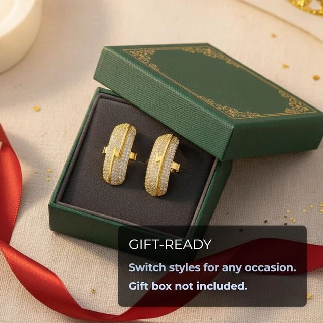Alt view image 5 of 6 - Clip on Earbuds Open Ear Accessories for Bose Ultra Open Earbuds Lightweight Clip-On Decor for Wireless Earbuds (Headphones not Included) (Small Diamond (Gold))