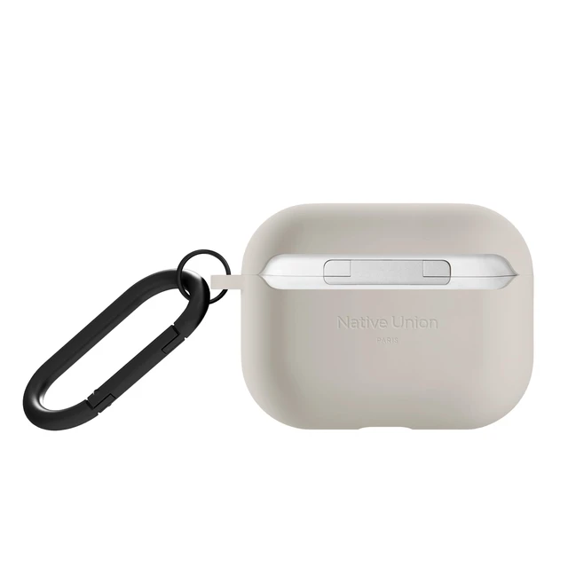 Alt view image 3 of 7 - Active Case for AirPods Pro 3 Silky Smooth Matte Silicone Case with Clip to Attach Anywhere (Sandstone)