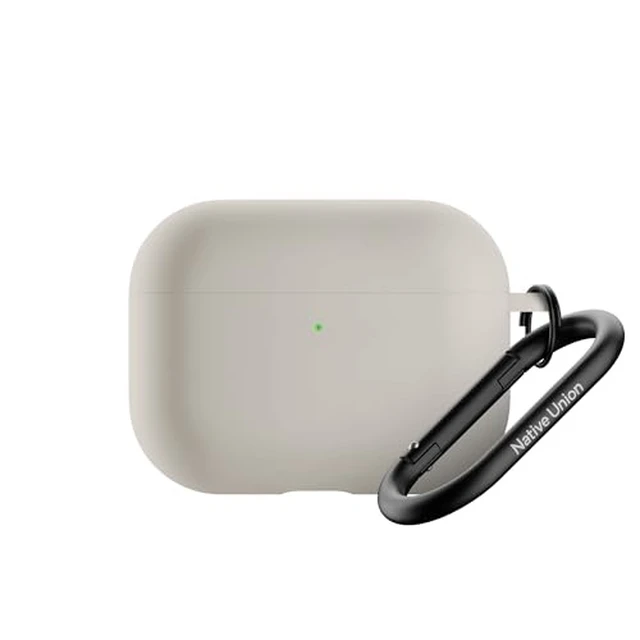 Alt view image 7 of 7 - Active Case for AirPods Pro 3 Silky Smooth Matte Silicone Case with Clip to Attach Anywhere (Sandstone)