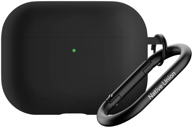 Main image of Active Case for AirPods Pro 3 Silky Smooth Matte Silicone Case with Clip to Attach Anywhere (Black)