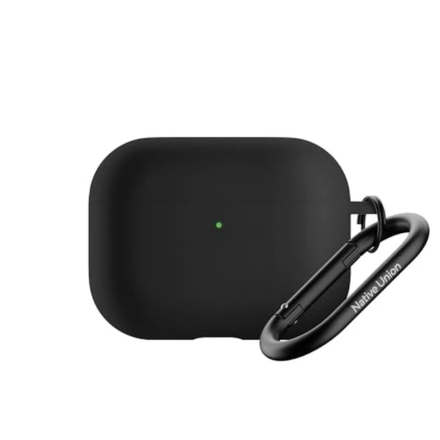 Alt view image 7 of 7 - Active Case for AirPods Pro 3 Silky Smooth Matte Silicone Case with Clip to Attach Anywhere (Black)
