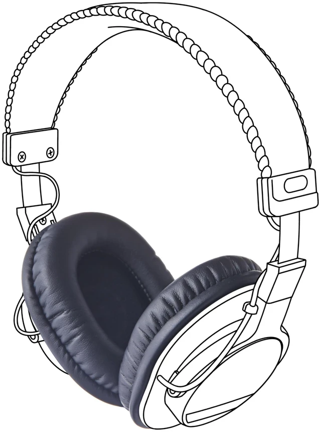 Main image of stPad Earpads Black (for Sony MDR7506)