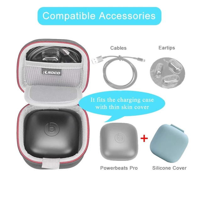 Alt view image 3 of 7 - Carrying Case for Beats Powerbeats Pro Wireless Earbuds (Case Only)