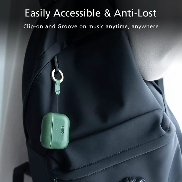 Alt view image 4 of 7 - Italian Leather Case Cover Compatible AirPods Pro 2nd Generation 2022 Women Men Protective Hard Shell Supports Wireless Charging LED Visible (Forest Green, AirPods Pro 2)