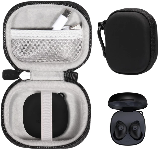 Main image of Case for Raycon Fitness Earbuds with Built in Mic 56 Hours (Black)