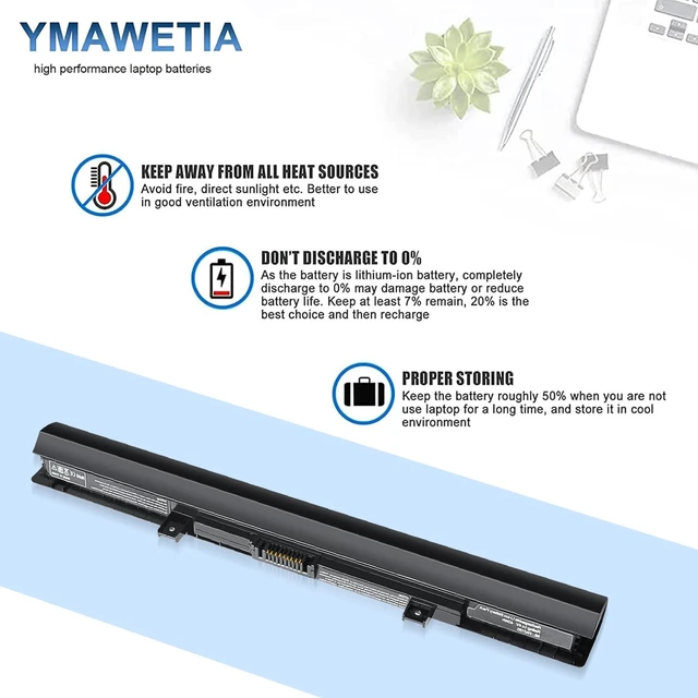 Alt view image 5 of 7 - 45Wh PA5185U-1BRS Laptop Battery Compatible with Toshiba Satellite C50 C55 C55D C55T S55 L55 L55T L55D C55-B5200 C55-B5270 C55D-B5310 C55-B5300 PA5184U-1BRS PA5195U-1BRS PA5186U-1BRS