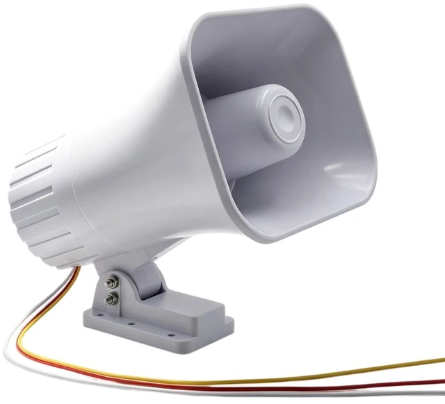 Main image of Alarm Dual Tone Wired Horn Siren with Bracket,130DB Loud Voice Warning System for Car Truck Home Doorbell Security Anti-Thief Indoor and Outdoor