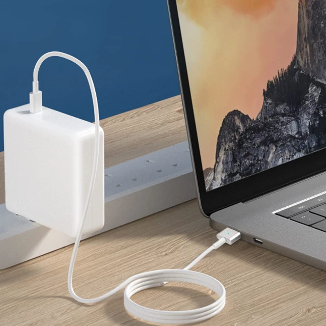 Alt view image 7 of 7 - Replacement Mac Book Air Charger 45W T-Tip AC Shape Connector Power Adapter Charger for Mac Book Air 11 inch and 13 inch (Between 2012-2017)