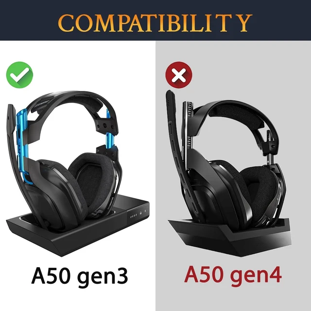 Alt view image 2 of 6 - Mesh Earpads for Astro A50 Gen3 - Black Not Fit A50 Gen 1/2/4