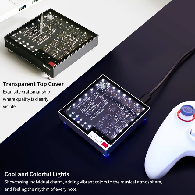 Alt view image 7 of 7 - SMSL M20 MQA DAC Headphone Amplifier 4* CS43131 DAC Chip Gaming Decoder USB1.1 /2.0 XU316 768kHz/32Bit DSD256 PCM Filter USB DAC 3.5mm & 4.4mm Headphone Amp Audio Decoder Silver