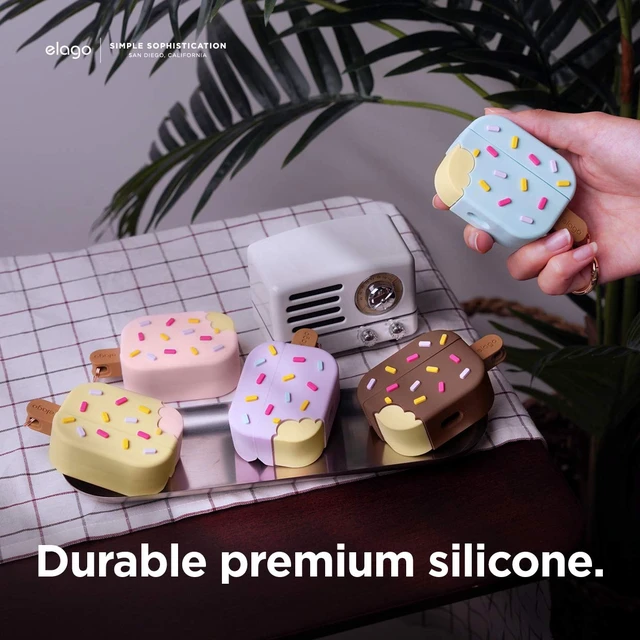 Alt view image 4 of 7 - Ice Cream Case with Keychain for AirPods Pro (Mint)