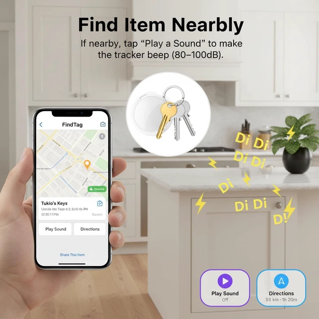 Alt view image 4 of 7 - Car Tracking Devices Hidden GPS Vehicle Tracker No Subscription iOS Only Magnetic Waterproof Case Mini Real Time GPS Locator Worldwide Car Locator for Kids Bike Moto Truck No SIM Card No Monthly Fee