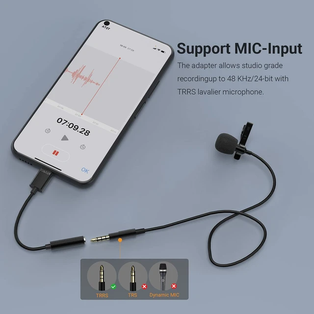 Alt view image 4 of 6 - USB C Headphone Adapter with 192KHz/24-bit DAC Compatible with Samsung S25/S24/S23/S22 Ultra, Tab S10/S9/S8/S7/S6, iPhone 17/16/15, iPad Pro 13/12.9/11, iPad Air 13/11h, Pixel 10/9/8/7/6 Pro