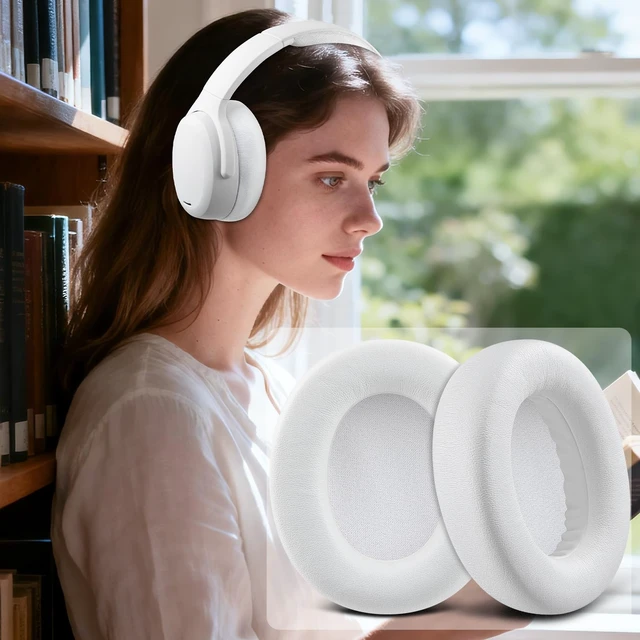 Alt view image 5 of 6 - Earpads for Skullcandy Crusher ANC 2(ANC2) - Bone Do Not Fit Crusher ANC Wireless Headphones