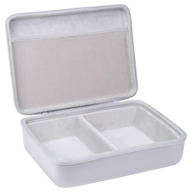 Alt view image 4 of 7 - Hard Case for Canon SELPHY CP1500/CP1300/CP1200 Photo Printer,White Soft Anti-Static Lining, Spacious Interior, Accessory Storage, Comfortable Hand Strap, Strong Zipper,Protective Organization
