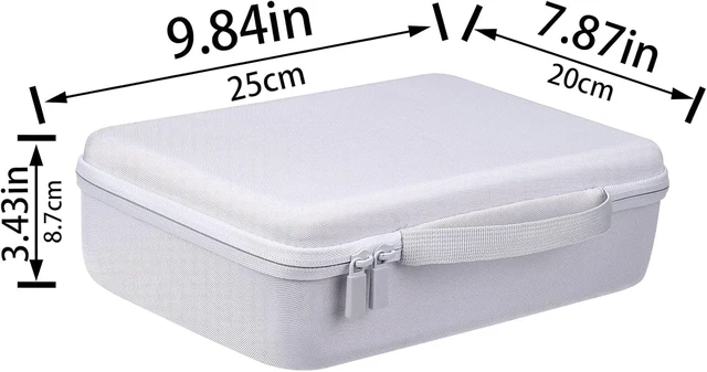 Alt view image 7 of 7 - Hard Case for Canon SELPHY CP1500/CP1300/CP1200 Photo Printer,White Soft Anti-Static Lining, Spacious Interior, Accessory Storage, Comfortable Hand Strap, Strong Zipper,Protective Organization