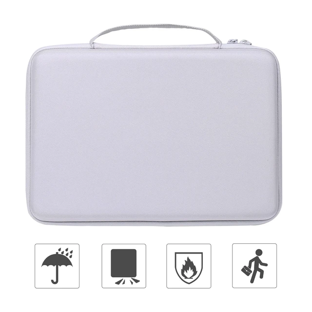 Alt view image 6 of 7 - Hard Case for Canon SELPHY CP1500/CP1300/CP1200 Photo Printer,White Soft Anti-Static Lining, Spacious Interior, Accessory Storage, Comfortable Hand Strap, Strong Zipper,Protective Organization