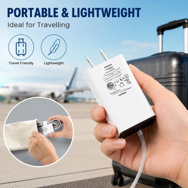 Alt view image 5 of 6 - 45W Charger Compatible with Mac Book Air, Mag 1 L-Tip Power Adapter Laptop Charger Compatible with Mac Book Air 11/13 Inch (Before Mid 2012 Models), Fast Charger for Old Mac Book