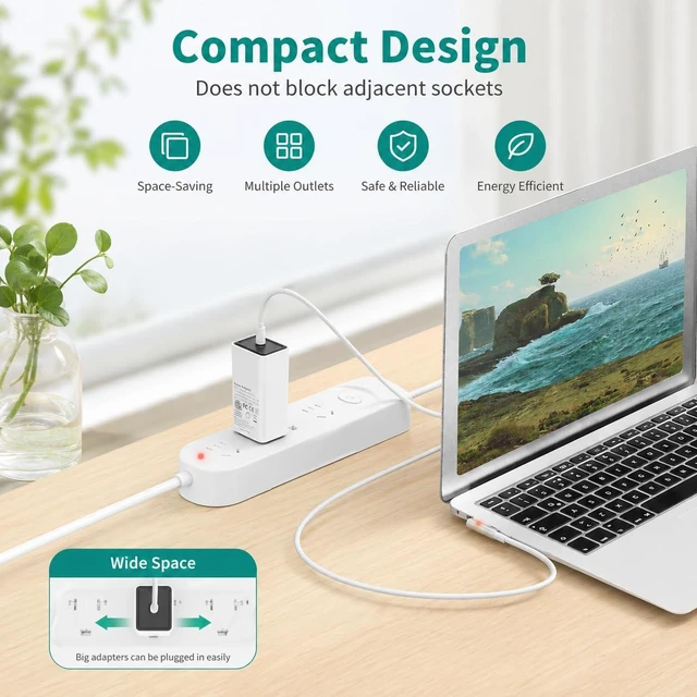 Alt view image 5 of 6 - Compatible with Mac Book Pro Charger, 60W Power Adapter L-Tip Mag 1 Connector Charger for Mac Book Pro 13 Inch(Before Mid 2012)
