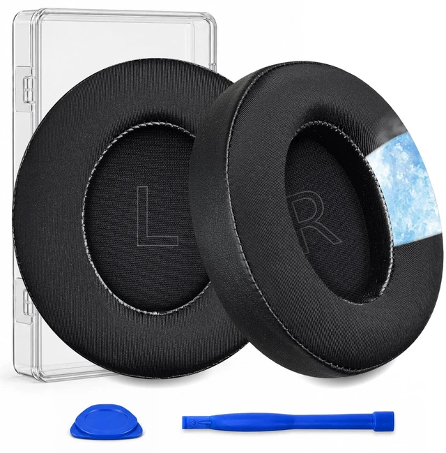 Main image of Replacement Ear Pads for Anker Soundcore Life Q30-Jet Black Cooling Gel Earpads for Soundcore by Anker Q30/Q30i/Q35 Noise Cancelling Headphones, Ear Cushions Ear Covers Repair Parts