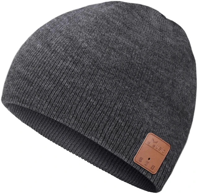 Main image of Bluetooth Beanie Hat Wireless Headphones Hands Free Stocking Stuffers Soft acrylic knit beanie, Over Ear Headphones Headsets Earphone Speaker & Wireless Music,Washable Unique Tech Gifts for men