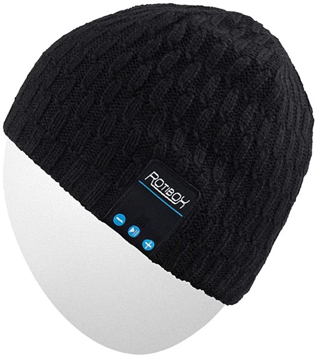 Main image of Bluetooth Beanie Hat Wireless Headphones Hands Free Stocking Stuffers Soft acrylic knit beanie, Over Ear Headphones Headsets Earphone Speaker & Wireless Music,Washable Unique Tech Gifts for men