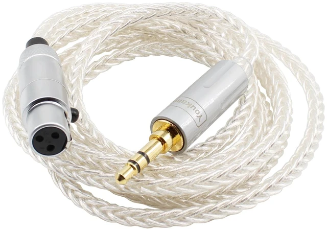 Main image of Replacement Audio Upgrade Cable Compatible with AKG K240 K240S K240MK II K271s K271 MKII Q701 K702 K141 K171 K181 M220 Pioneer HDJ-2000 Headphones Mini-XLR to 3.5mm 10ft/3meters