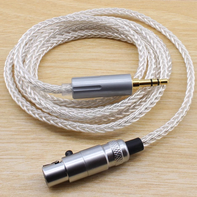 Alt view image 2 of 5 - Replacement Audio Upgrade Cable Compatible with AKG K240 K240S K240MK II K271s K271 MKII Q701 K702 K141 K171 K181 M220 Pioneer HDJ-2000 Headphones Mini-XLR to 3.5mm 10ft/3meters