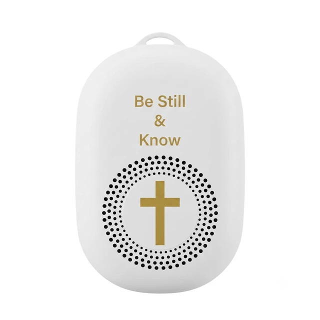 Main image of KJV Audio Bible Player, Portable microSD Audio Player, Speakers, King James Version Talking Electronic Bible, Portable Bible Player Device New & Old Testament, Gifts for Seniors, White
