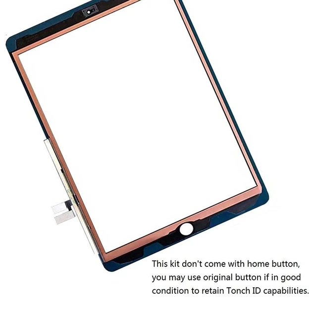 Alt view image 4 of 4 - Touch Screen Digitizer for Black iPad 7/8 2019 2020 7th/8th Generation 10.2" A2197 A2198 A2200 A2270 A2428 A2429 A2430 Front Glass Assembly Replacement with Toolkit(Without Home Button)