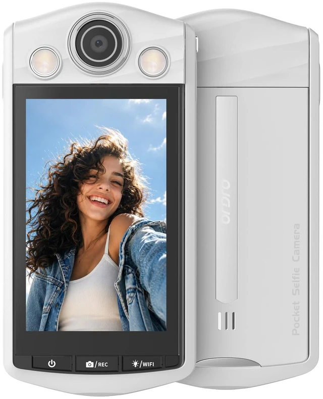 Main image of VS3 4K Digital Camera, 48MP Vlogging Camera with 3.5" Flip Screen & Bluetooth Remote Control, 16X Digital Zoom, Compact Travel Camera for YouTube Video Recording