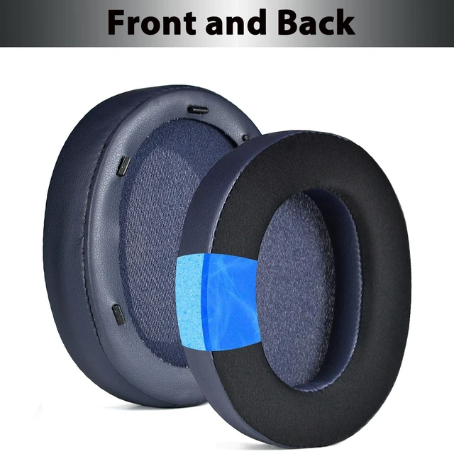 Alt view image 4 of 7 - WH-XB910N Replacement Ear Pads, Upgrade Cooling Gel Earpads Cushions for Sony WH-XB910N Noise Cancelling Headphones, Ear Pads Cushions with Soft Memory Foam and Buckle(Blue)