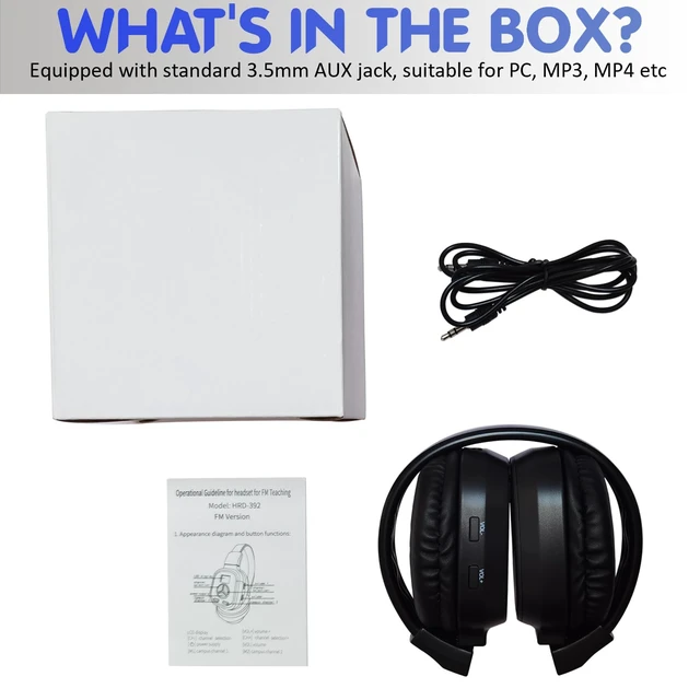 Alt view image 7 of 7 - Personal Portable FM Radio, Headphones Radio with Great Reception LCD Display, Soft Ear Muffs, FM Receiver, Powered by 2 AAA Batteries(Not Included), Pocket Radio for Walking, Jogging