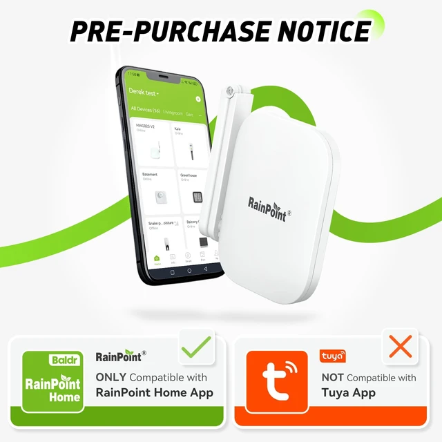 Alt view image 3 of 4 - Gen2 2.4GHz Mini WiFi Hub App Control, Devices System Only,853ft Connection Range, Support Up to 39 Devices