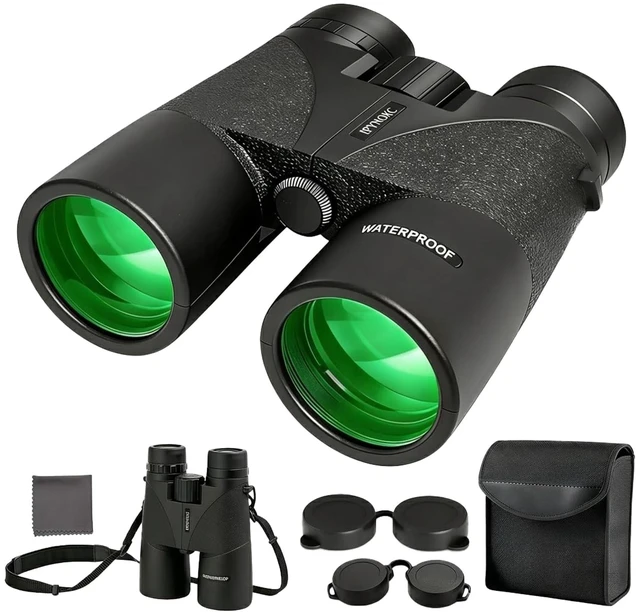 Main image of 12x42 HD Binoculars for Adults, BAK4 Prism Waterproof Lightweight High-Powered Binoculars with Low Light Vision for Bird Watching, Hunting, Hiking, Travel, Cruise