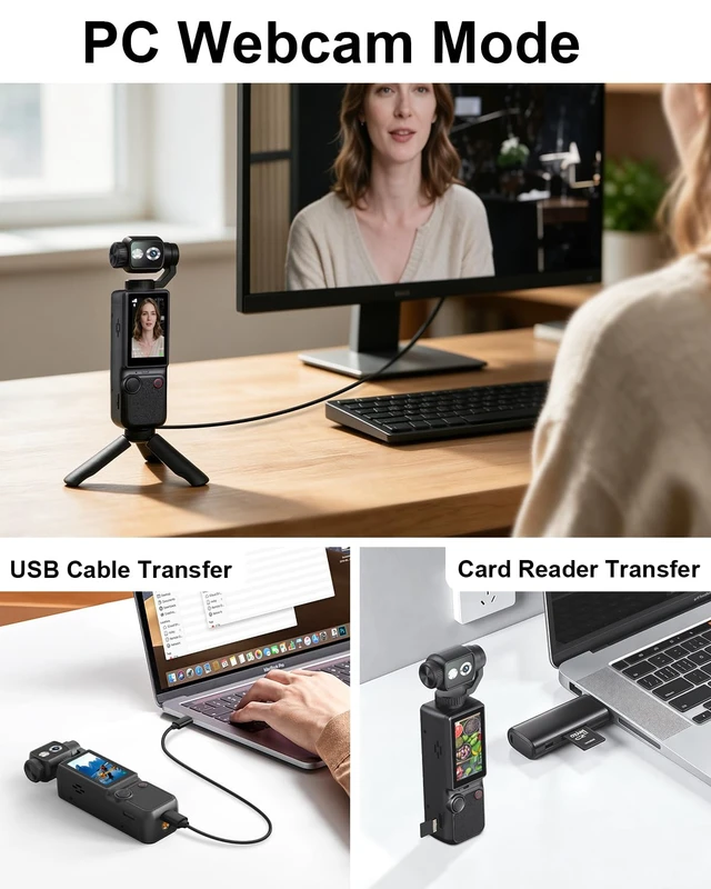 Alt view image 5 of 7 - 4K Vlogging Camera with 180°Rotating Lens, Portable Handheld Video Camera 16X Zoom Pocket Digital Camcorder with Clear Mic, 2.0 Screen,32GB Card,Tripod,2000mAh Battery for Travel&Youtube Tiktok