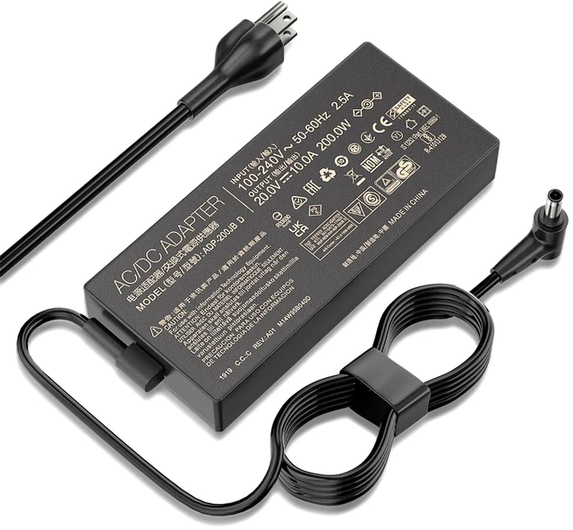 Main image of 200W Laptop Charger Compatible with ASUS ROG Strix G15 G17 G513 G713 G733 Dash F15 FX516 ROG Zephyrus G14 G15 GA503 TUF Gaming A15 F15 F17 A17 Zenbook Pro 16X 14 ADP-200JB D Power Adapter