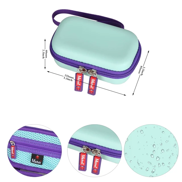 Alt view image 7 of 7 - Hard Carrying Case Suitable for Logitech G305 Lightspeed Wireless Gaming Mouse, Shockproof Waterproof Teal Wireless Gaming Mouse Protective Case, Case Only