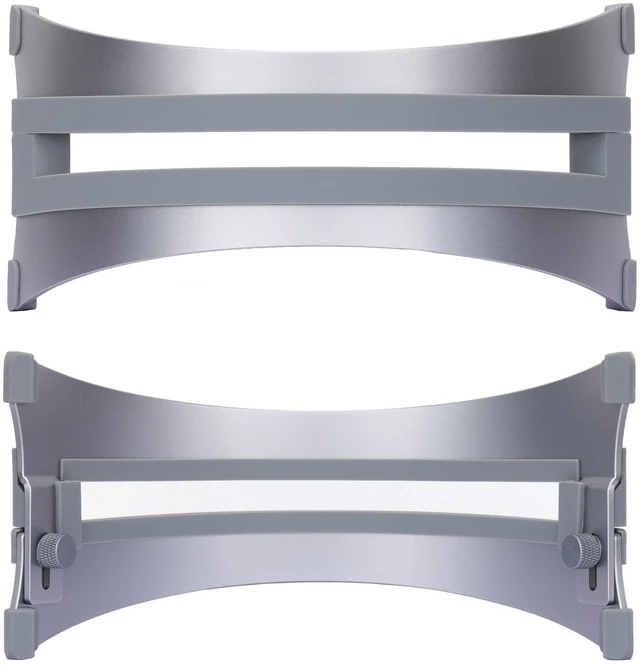 Alt view image 6 of 7 - Adjustable Vertical Laptop Stand - 6061 Aluminum, CNC Precision, Anodized Finish, Fits All Laptops Including 17-inch, Ventilated Design, Anti-Slip Silicone Pads, ARC Shaped Stands